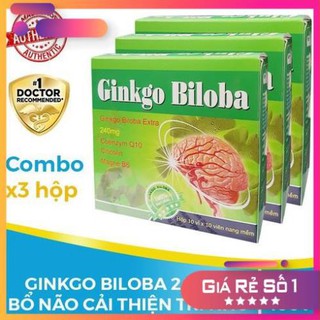 [Thực Phẩm Chức Năng] Viên uống bổ não ginko Biloba 240mg Extra