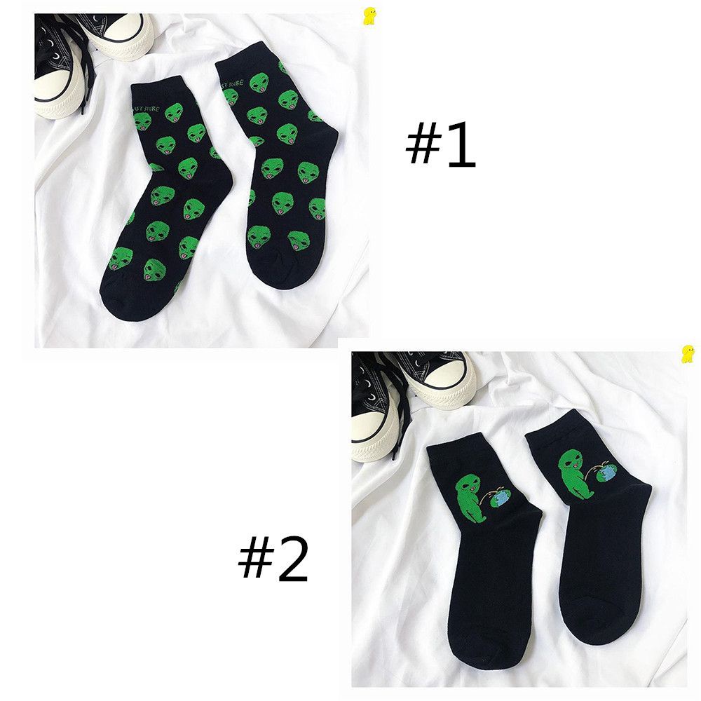 Đôi vớ cotton in họa tiết hoạt hình 3D vui nhộn thoáng khí cho nữ