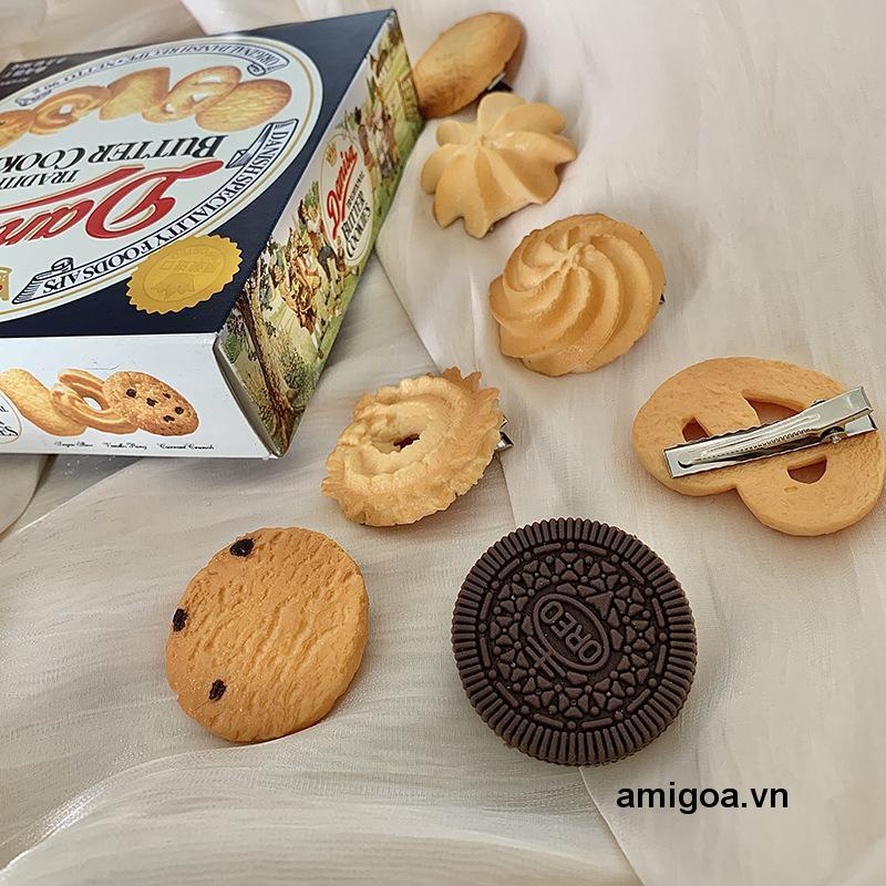 ✨✨Kẹp Tóc Hình Bánh Quy Dễ Thương Ngộ Nghĩnh