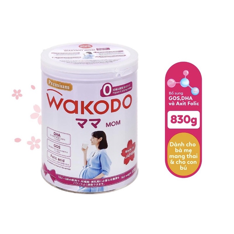 Sữa bầu Wakodo mom lon 830g