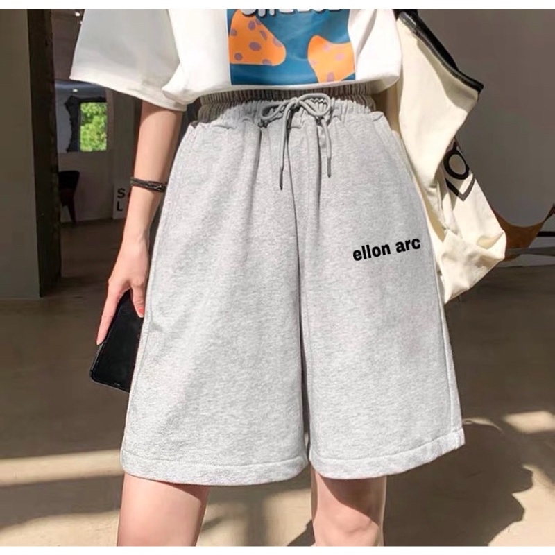 Quần short nam nữ, quần đùi nam nữ unisex shopcossi chất thun da cá in chữ ellon arc