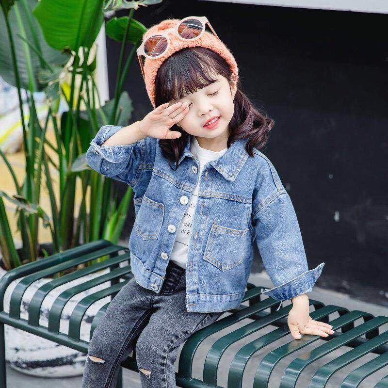 Áo Khoác Denim Thời Trang Xuân Thu Cho Bé