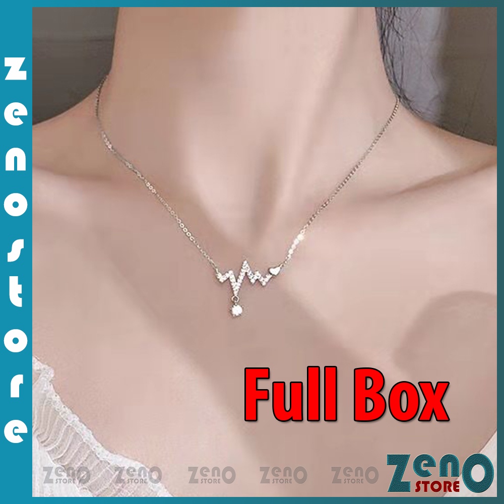 Vòng cổ tia sét tinh yêu (full box) DC18, dây chuyền hợp kim phong cách Hàn Quốc