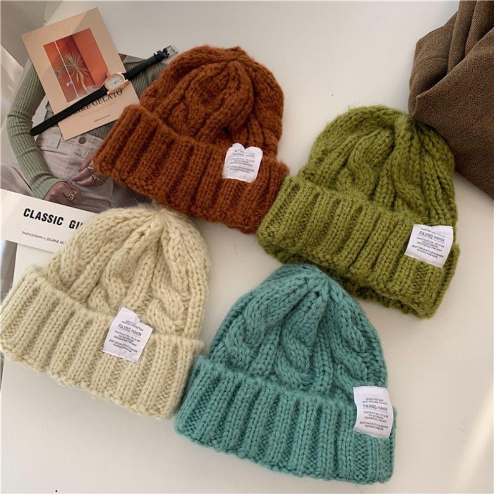 Mũ Len Beanie Màu Kẹo Ngọt Thời Trang Mùa Đông Cho Học Sinh
