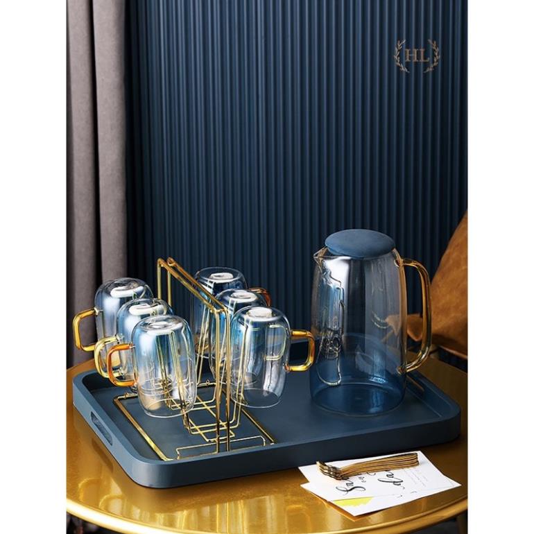 (hàng hot) Bộ bình-ly Ocean Aqua - Đại dương| BỘ BÌNH CỐC XANH CHỊU NHIỆT