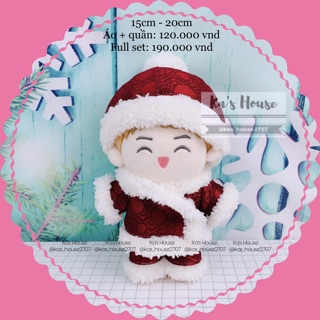 {20cm} set thổ cẩm, set quần áo mũ