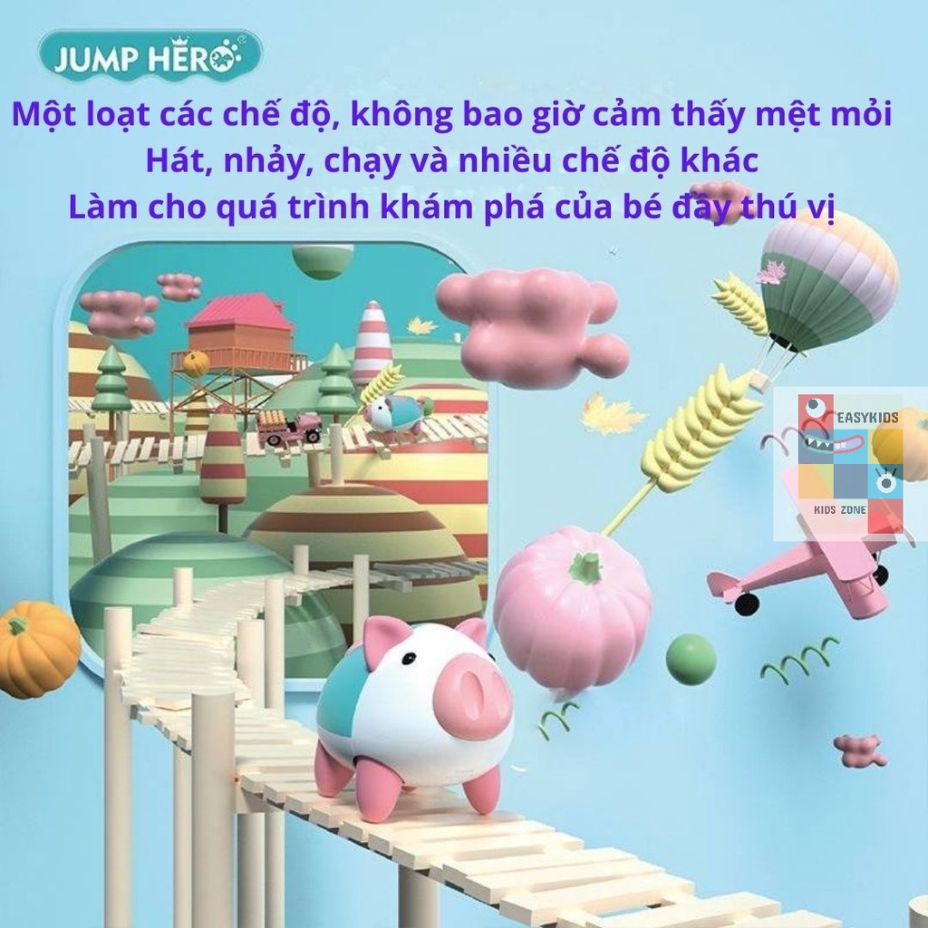 [Có sẵn] Đồ chơi thông minh Jump Hero cao cấp, Đồ chơi cảm ứng, Heo nhảy múa nhiều chế độ Tặng túi đựng quà