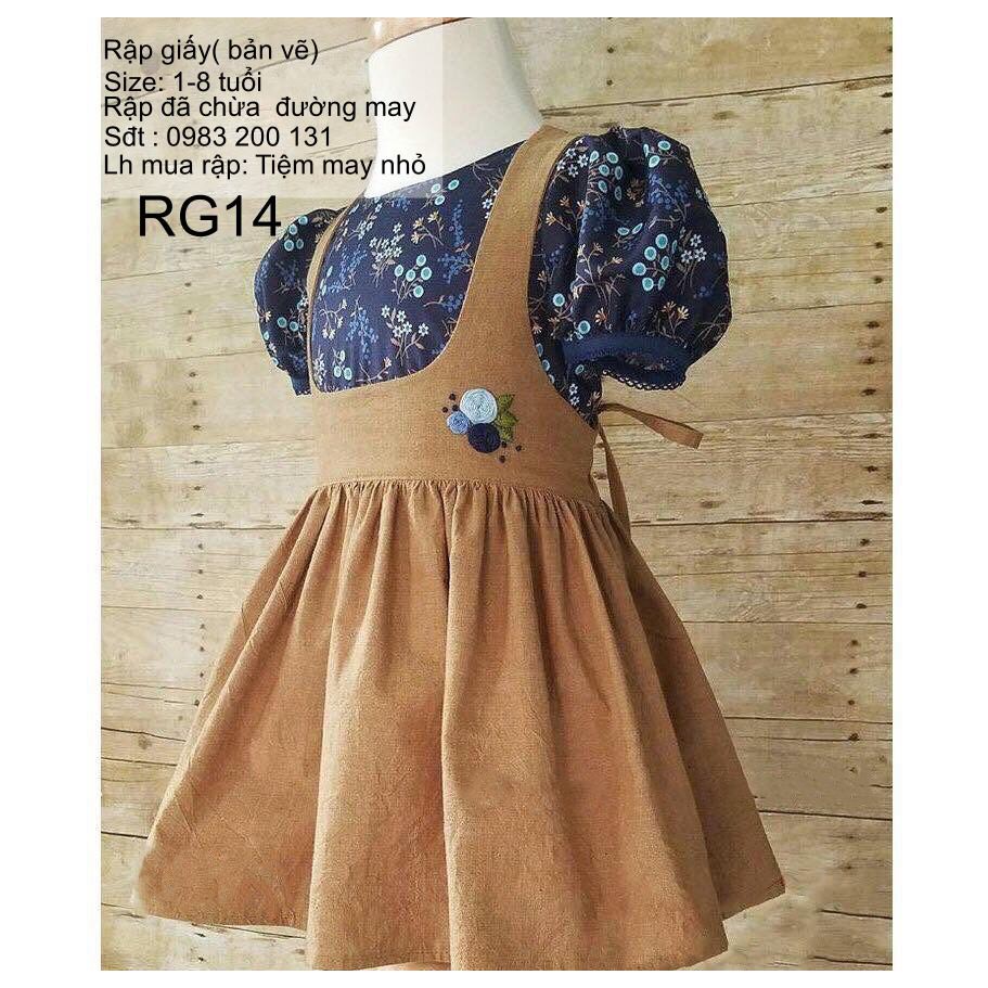 RG14_Rập giấy may yếm bé gái