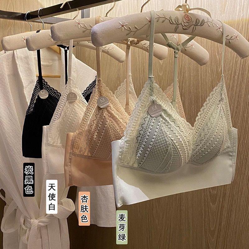 Áo lót ren hở lưng 3D hình tam giác cho nữ