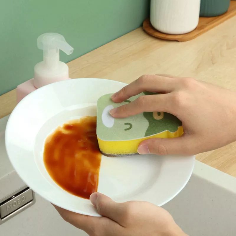 Miếng Rửa Chén Bọt Biển Họa Tiết Cute Dễ Thương