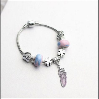 Vòng tay gốm charm lắc tay lá ngôi sao dễ thương kute thiết kế độc đáo