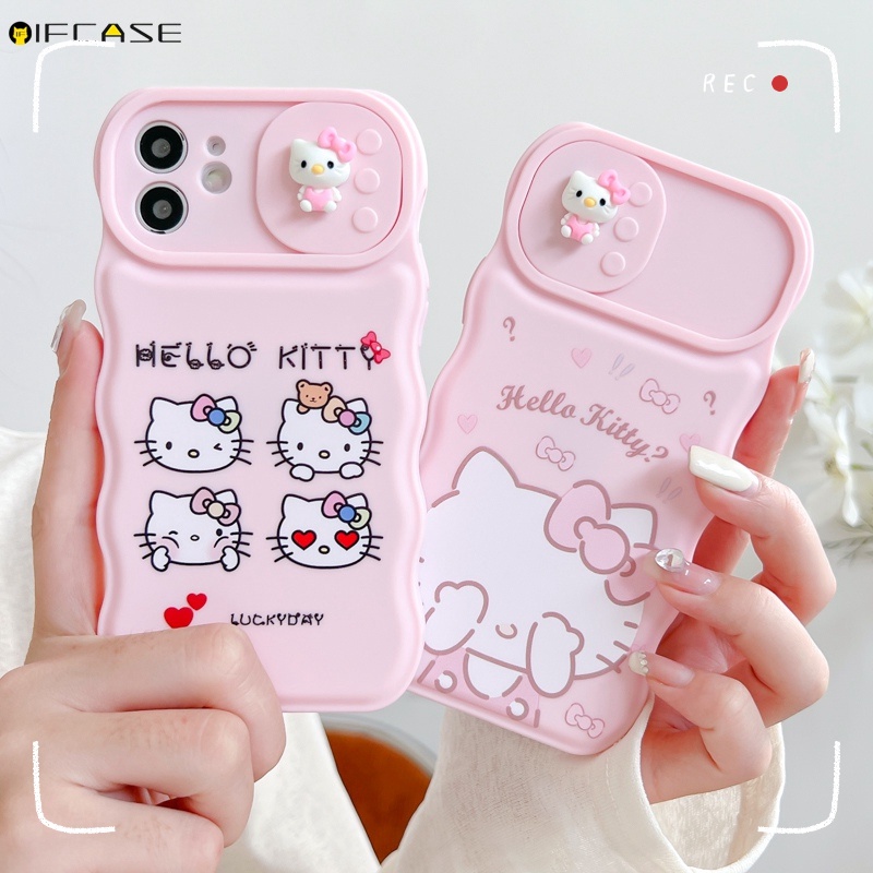 Ốp Điện Thoại Chống Sốc Họa Tiết Hello Kitty Cho iPhone 13 12 11 Pro Max XS Max XR X