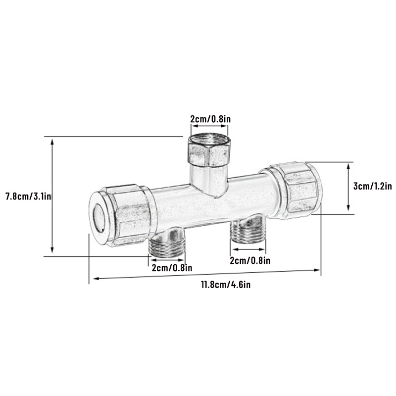 Van Điều Khiển Hai Đầu Bằng Thép Không Gỉ Cho Máy Giặt