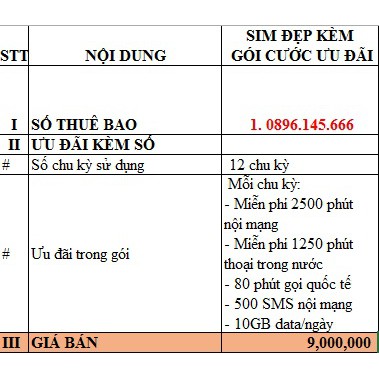 Sim tam hoa 999, 888, 666, 777, 555, 6886, sim taxi kèm gói cước cực ưu đãi, nghe gọi lướt web cháy máy trong 1 năm