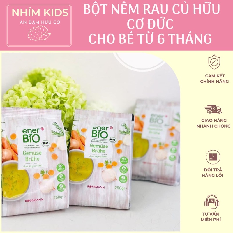 Bột nêm rau củ Ener Bio Đức 250g (dành cho bé từ 6 tháng - date 11/2024)