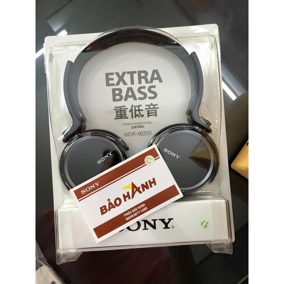 Tai nghe EXTRA BASS XB250 màu đen