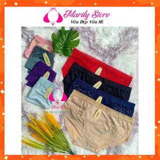 Quần Xì Nữ, Quần Lót Phối Ren Su Đúc Không Viền Nữ Cao Cấp