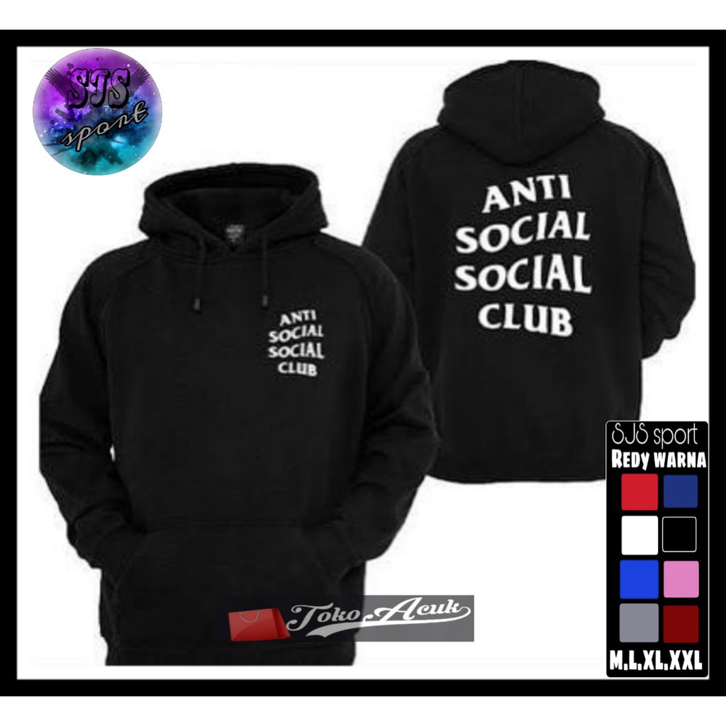 Anti Social Social Club Áo Khoác Hoodie Chất Liệu 100% Cao Cấp