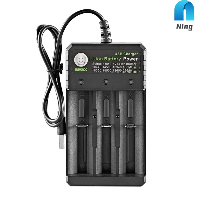 Bộ Sạc Pin 18650 Lithium Ba Ngăn Tiện Lợi