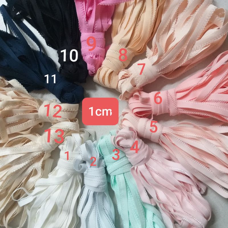 Thun viền chip ,nhiều màu , size 1cm (10 mét/25k)