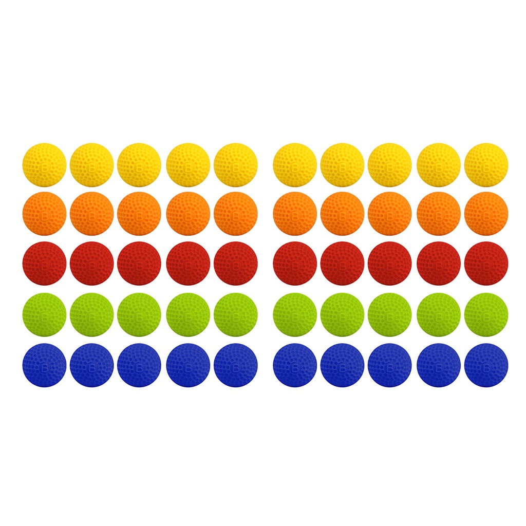 Set 50 Quả Bóng Đàn Hồi Mềm Mại Màu Trơn Cho Đồ Chơi Rival Zeus Apollo