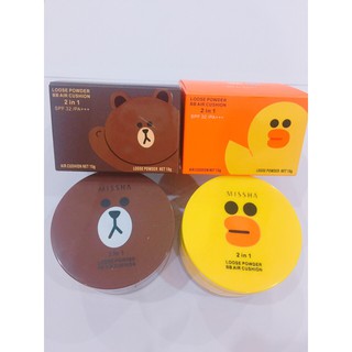PHẤN NƯỚC VÀ PHẤN BỘT 2IN1 MISSHA MAGIC CUSHION GẤU VỊT HÀN QUỐC.
