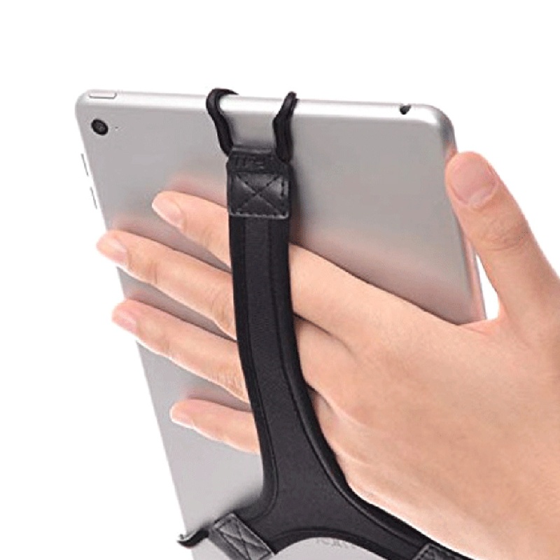 Dây Đeo Ngón Tay Giữ Máy Tính Bảng Hình Tam Giác Màu Đen Co Giãn Cho Máy Tính Bảng Kindle 9-10Inch