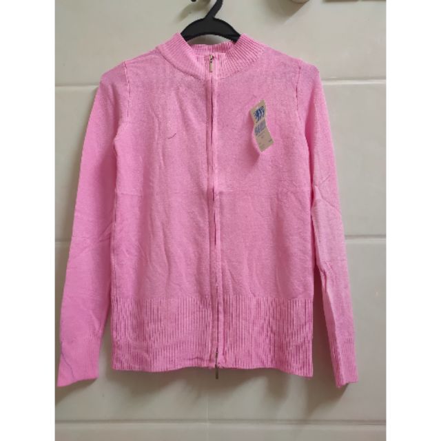 Áo khoác len dây kéo trơn