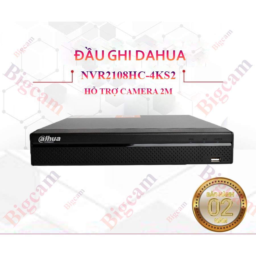 Đầu ghi DAHUA IPC NVR2108HC(FULL HD+Firmware Tiếng Việt)