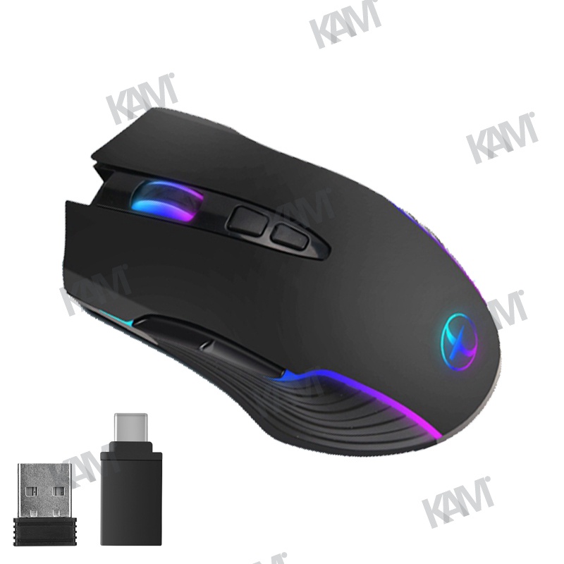 Chuột Quang Chơi Game Không Dây Đa Năng 2.4G Cổng Type-C USB