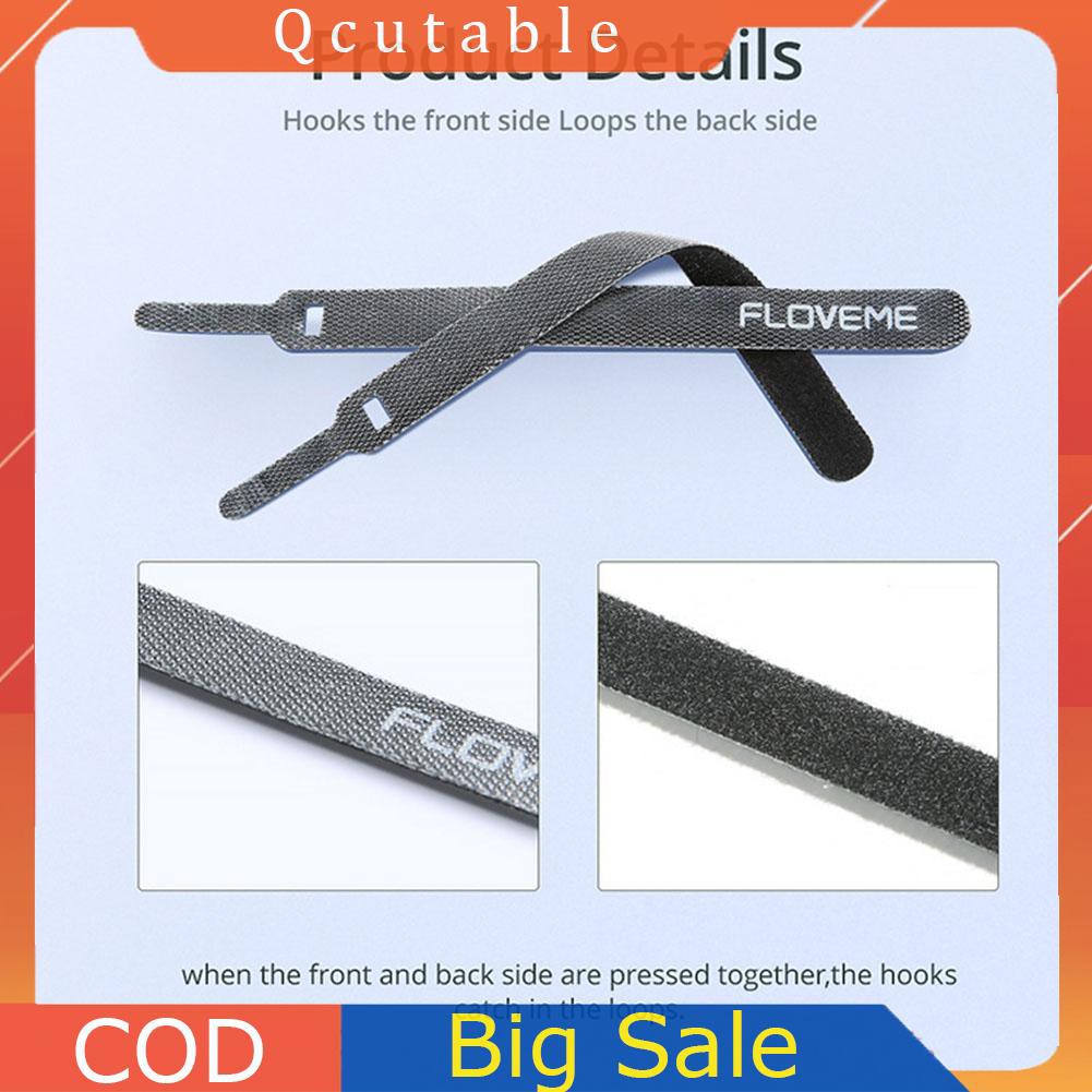Set 5 Dây Quấn Dây Cáp 14cm Và 6 Miếng Dán Tiện Lợi