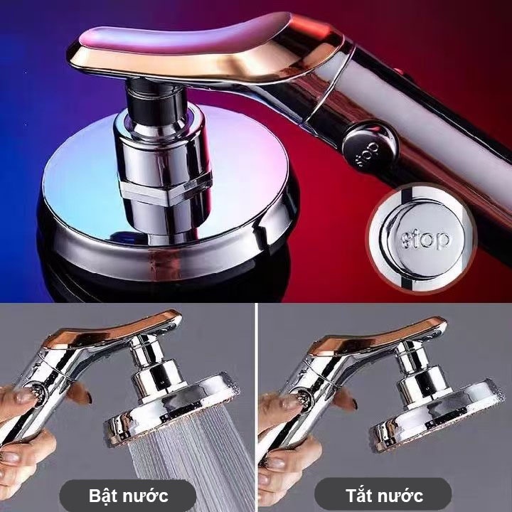 Bát sen Tay sen tăng áp mặt to 10cm màu bạc viền vàng nhựa PP kiểu dáng mới