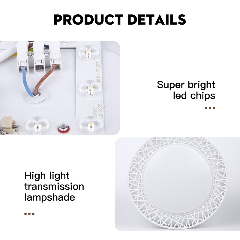 CHUANGYANG Đèn led gắn trần 3 màu sắc có thể thay đổi công suất 30w 50w 70w siêu sáng