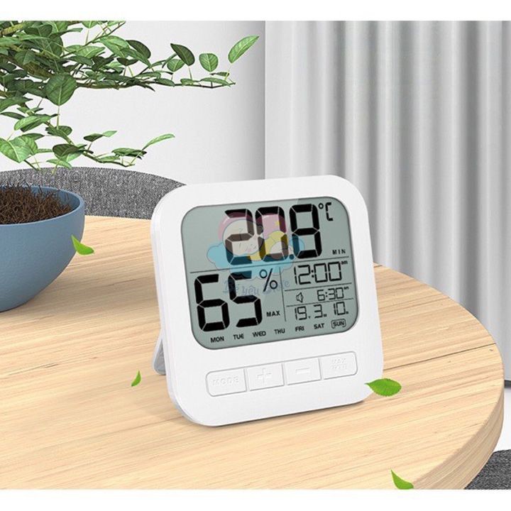 (Tuyển sỉ, ctv) Nhiệt ẩm kế điện tử phím cơ đo nhiệt độ và độ ẩm phòng ngủ cho bé (bảo hành 3 tháng)