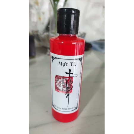 Mực viết thư pháp 120ml, màu đen, đỏ, vàng, xám và trắng
