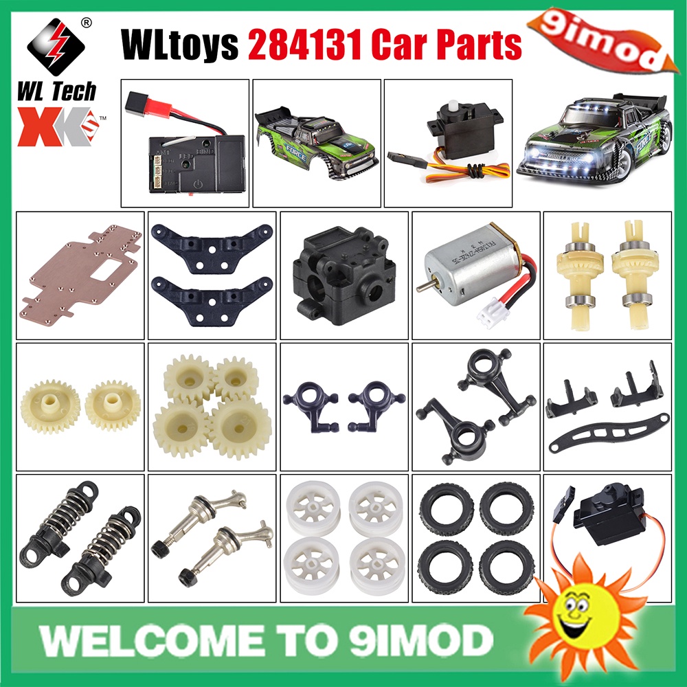 Wltoys chính hãng 284131 Bảng thu bánh xe vỏ thân xe vi sai ESC Servo cho 284131 Phụ kiện phụ tùng ô