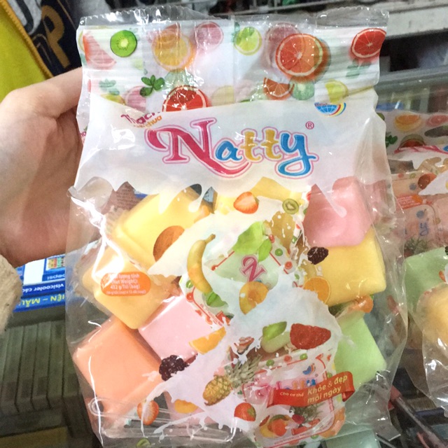 Thạch Sữa Chua Natty LONG HẢI Thơm ngon Gói 1000g