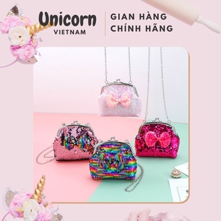 Túi ví nữ giá rẻ ví cầm tay lấp lánh cho bé Unicorn Vietnam
