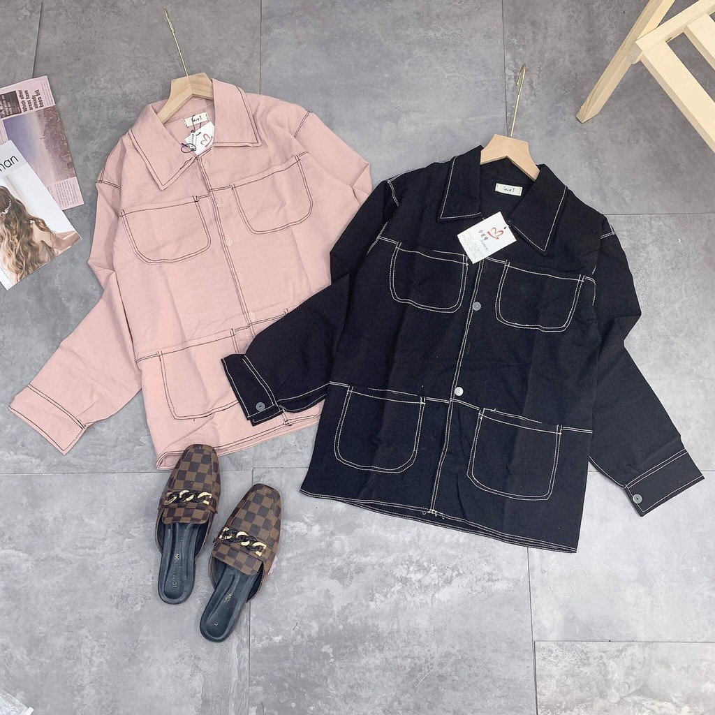 Set vest nữ sơ mi mix chân váy - Áo vest kèm chân váy viền nổi | BigBuy360 - bigbuy360.vn