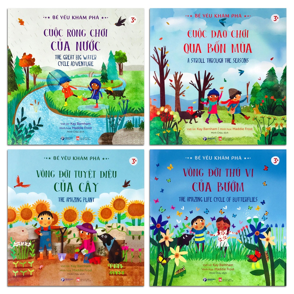 Sách - Bộ 4 quyển Bé yêu khám phá 1