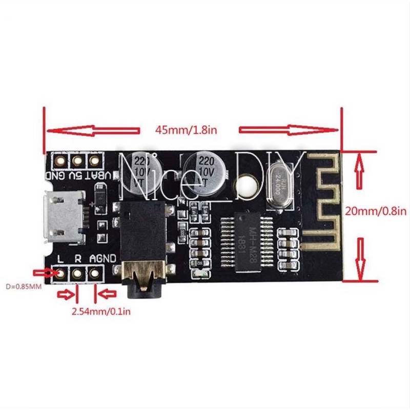 Mạch âm thanh Bluetooth 4.1_5.0.