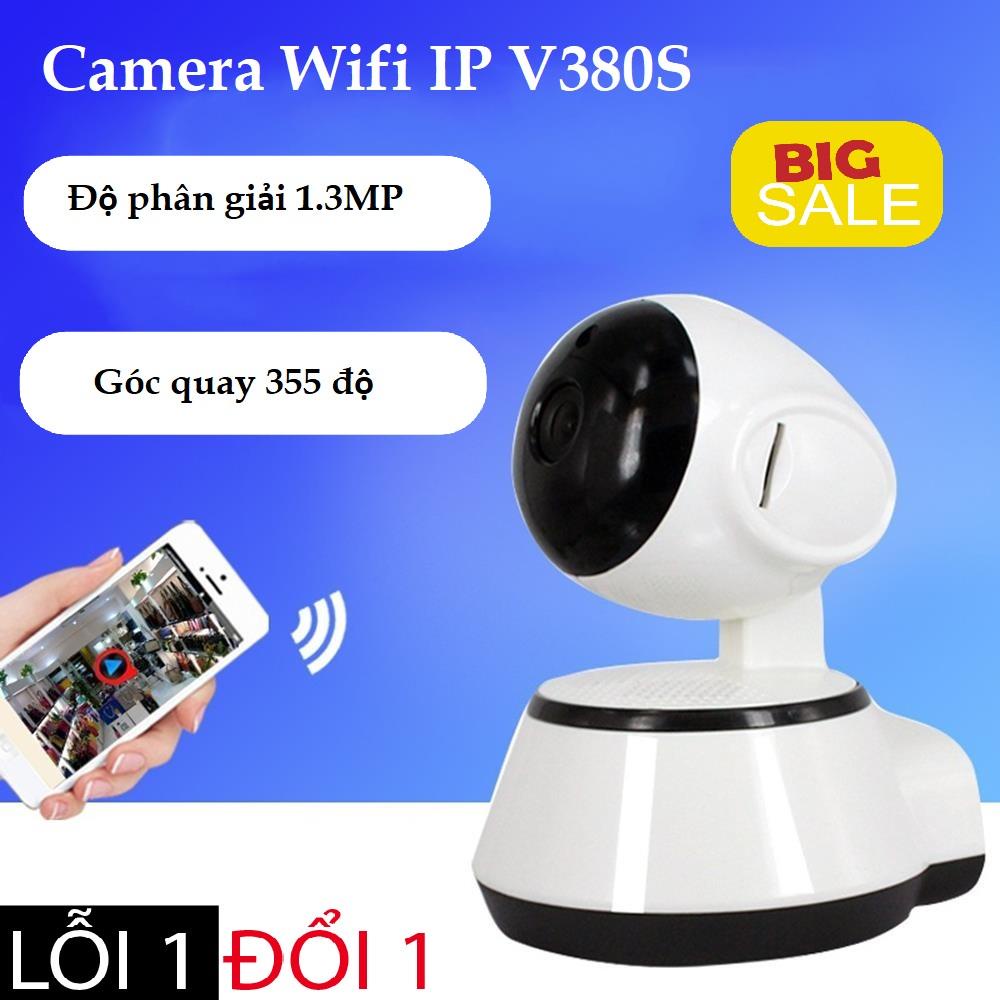 Camera V380, camera wifi IP V380 tích hợp microphone ghi âm thanh, đàm thoại 2 chiều