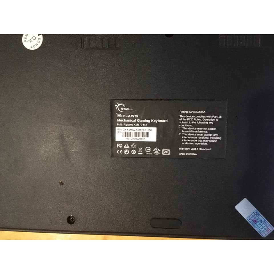 Bàn phím cơ chuyên game Gskill KM570 MX - Cherry MX Blue - chính hãng mới 93%