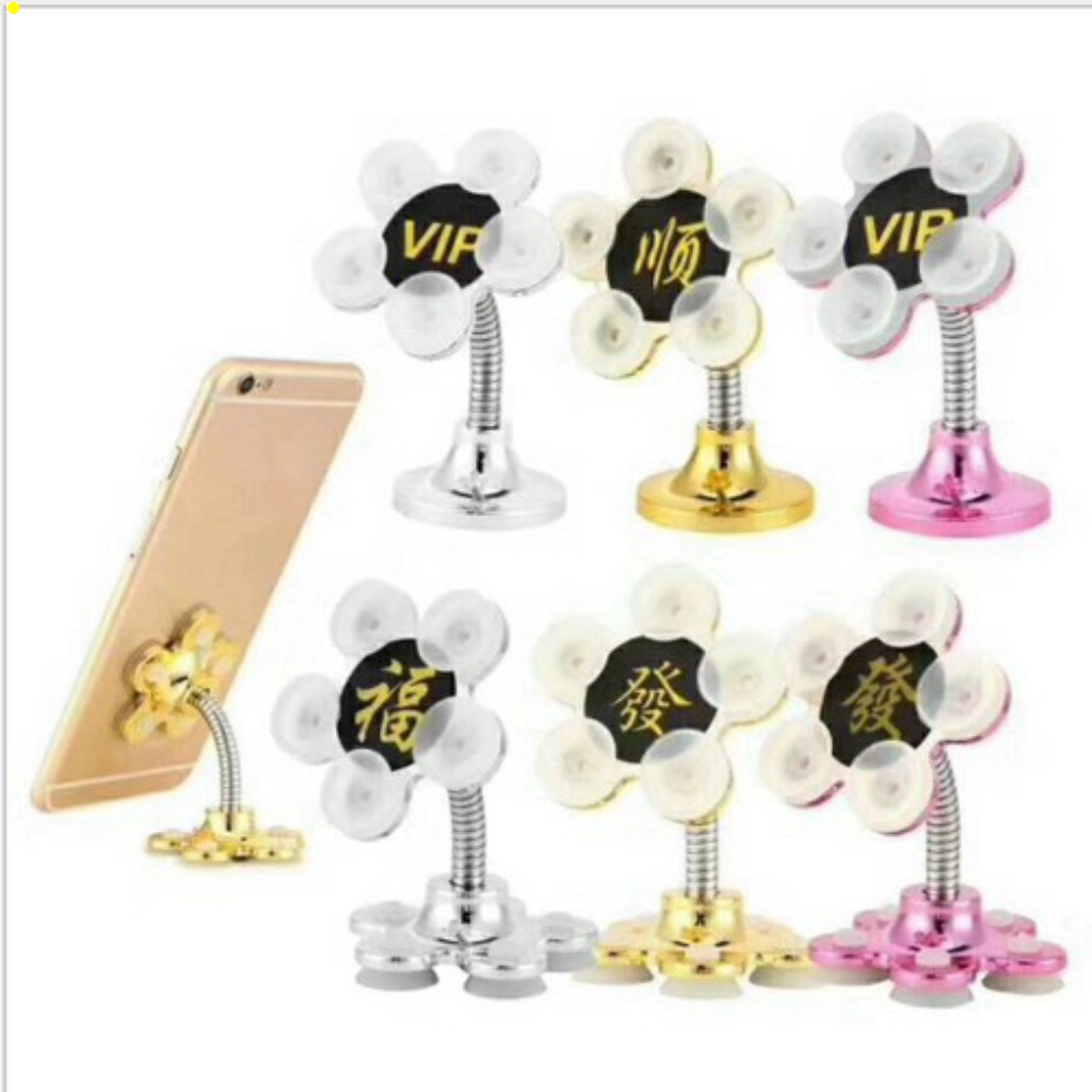 Giá đỡ điện thoại hút chân không xoay 360 độ - Giá đỡ điện thoại [ KỆP ĐIỆN THOẠI HÌNH HOA ] | BigBuy360 - bigbuy360.vn