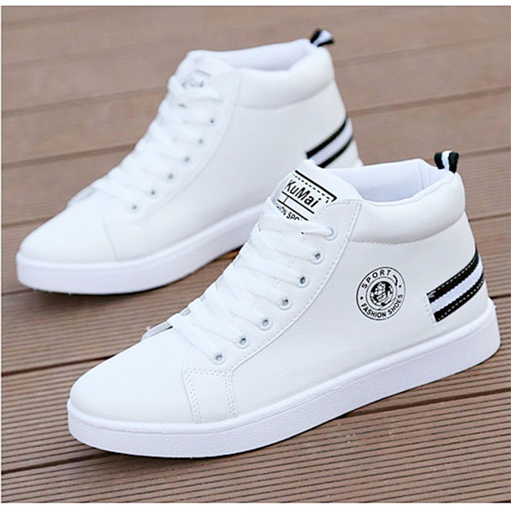 GIÀY SNEAKER TRẮNG CAO CỔ NAM