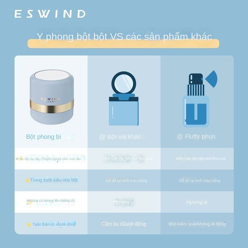 Bột làm phồng tóc ESWIND, hút dầu mạnh, kiểm soát dầu sảng khoái