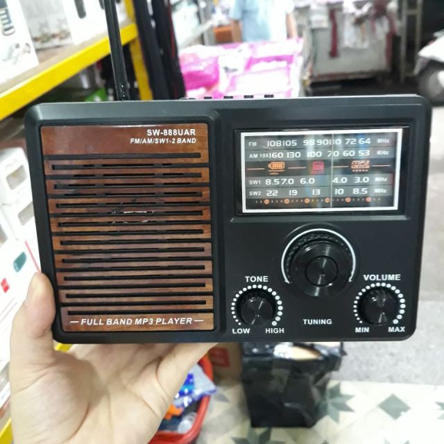 Đài FM Sony, Loa Đài Radio SW-888/999UAR Nghe Đài, USB, Thẻ Nhớ–Giá Tốt, Tiện Dụng Mang Theo Mọi Lúc Mọi Nơi