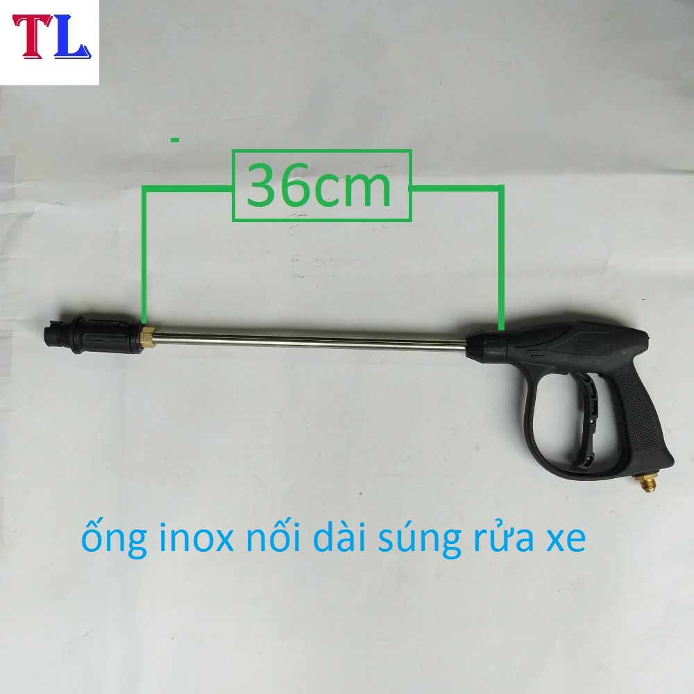 Ống nối dài súng rửa xe áp lực cao ❤️FREESHIP❤️ của máy xịt rửa áp lực Dài 36cm