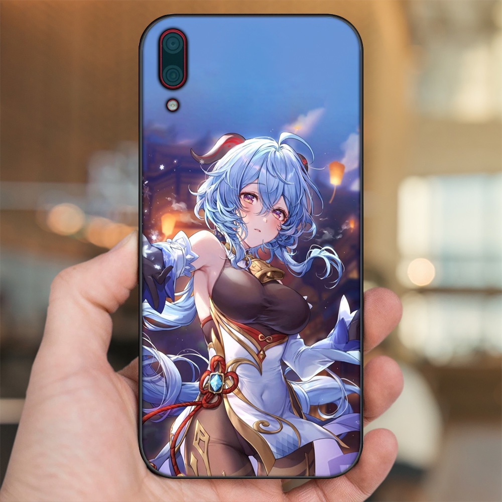 Ốp lưng Huawei Y7 Pro 2019 viền đen in hình Ganyu Genshin Impact