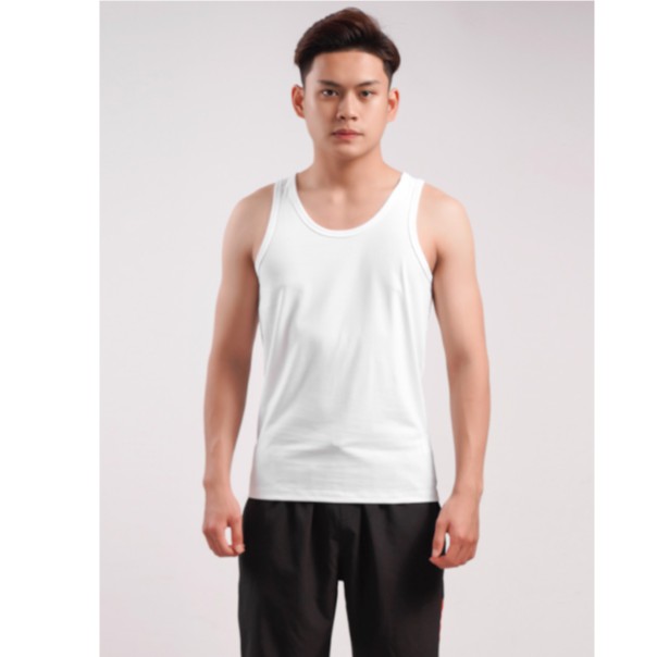 Áo tank-top nam ARISTINO dáng Slim fit tôn dáng, cotton thấm hút mồ hôi tốt, co giãn nhẹ -  ATT010S8